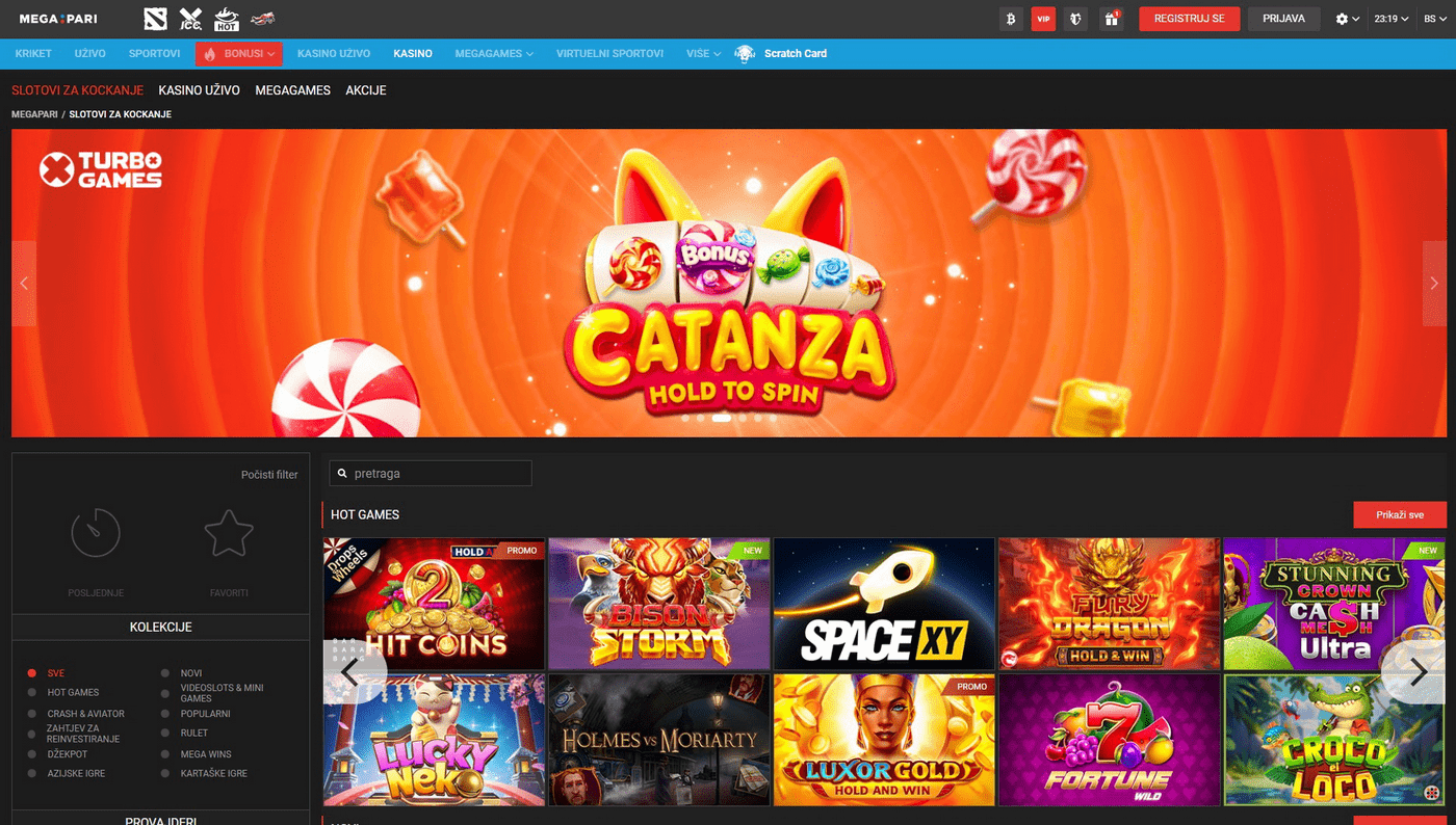 Megapari kazino bonus