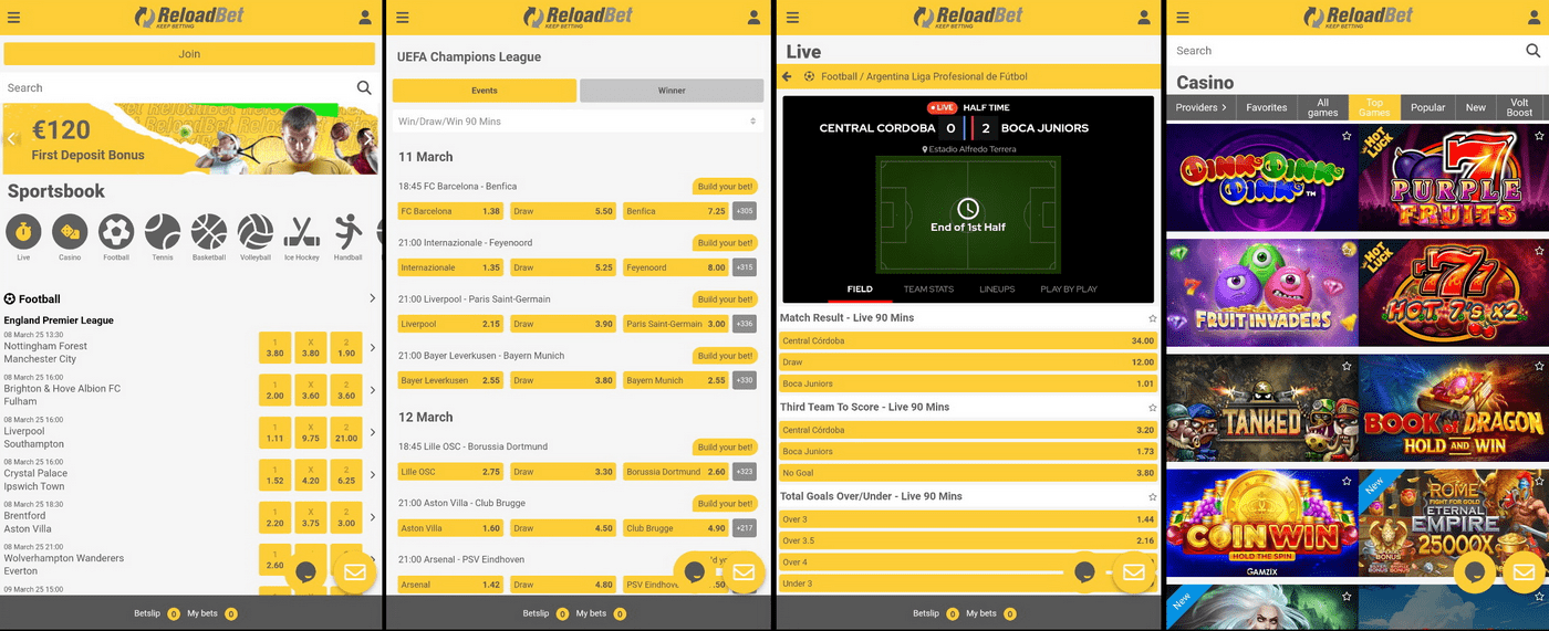 Reloadbet klađenje preko mobilnog telefona