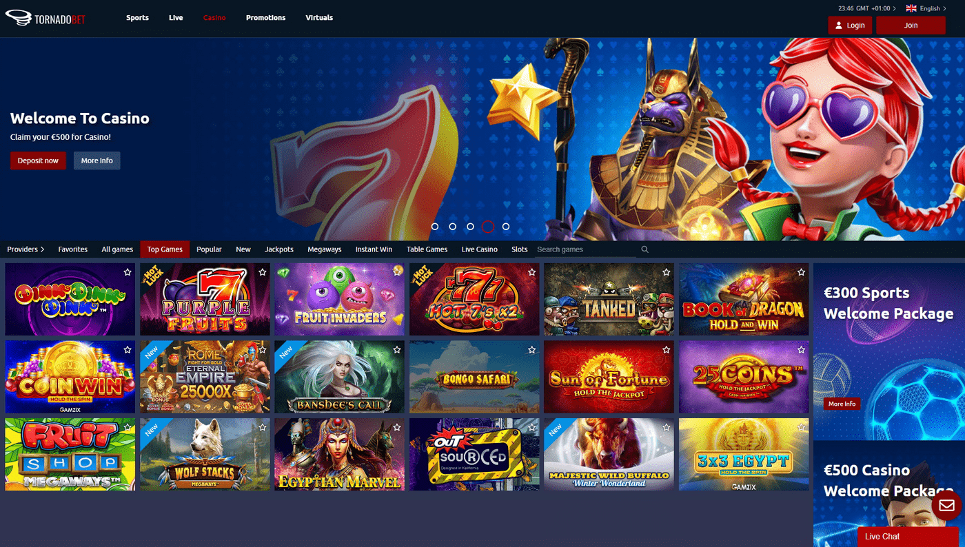 Tornadobet kazino bonus